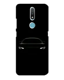 Чехол для Nokia 2.4 с картинкой «Взгляд Audi в темноте»