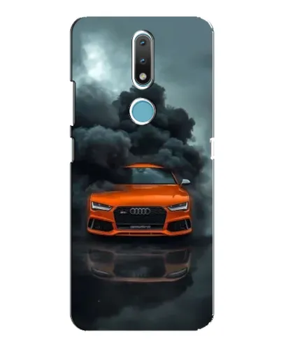 Чехол для Nokia 2.4 с картинкой «Audi в облаках дыма» Чехол для Nokia 2.4 с картинкой «Audi в облаках дыма»