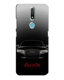 Чехол для Nokia 2.4 с картинкой «Audi — градиентный контур»
