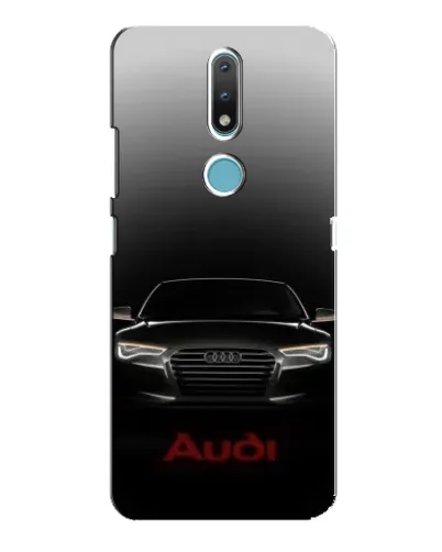 Чехол для Nokia 2.4 с картинкой «Audi — градиентный контур» Чехол для Nokia 2.4 с картинкой «Audi — градиентный контур»