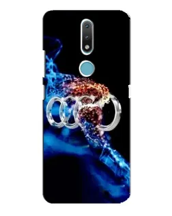 Чехол для Nokia 2.4 с картинкой «Энергия лого Audi»