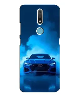Чехол для Nokia 2.4 с картинкой «Audi — голубая энергия»