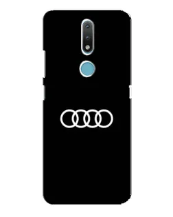 Чехол для Nokia 2.4 с картинкой «Audi White Logo»
