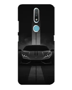 Чехол для Nokia 2.4 с картинкой «Lamborghini симметрия дорог»