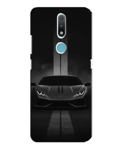 Чехол для Nokia 2.4 с картинкой «Lamborghini симметрия дорог»
