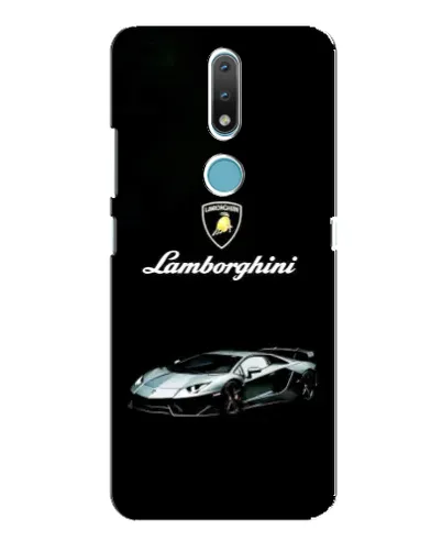 Чехол для Nokia 2.4 с картинкой «Логотип Lamborghini классика»