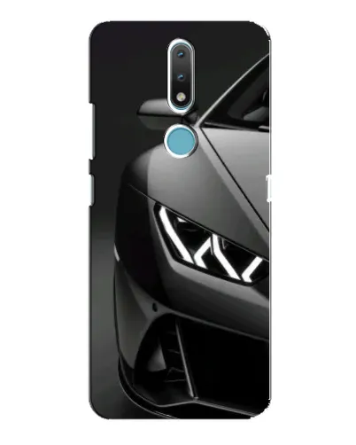 Чехол для Nokia 2.4 с картинкой «Lamborghini фары детализация»