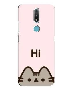 Чохол для Nokia 2.4 з картинкою «Пушин каже Hi»