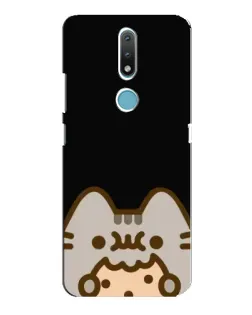 Чехол для Nokia 2.4 с картинкой «Пушин на черном»