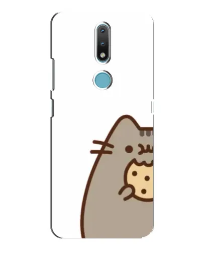 Чехол для Nokia 2.4 с картинкой «Пушин с печеньем»