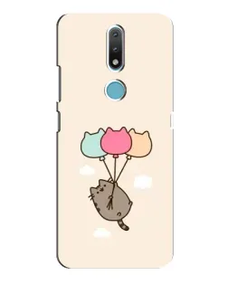 Чехол для Nokia 2.4 с картинкой «Пушин на шариках»