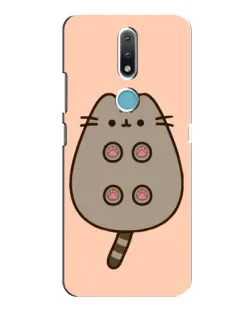 Чехол для Nokia 2.4 с картинкой «Пушин пузиком кверху»