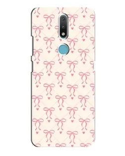 Чохол для Nokia 2.4 з картинкою «Рожеві бантики Coquette»