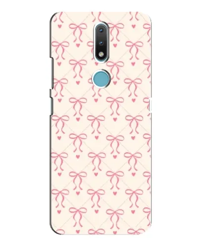 Чохол для Nokia 2.4 з картинкою «Рожеві бантики Coquette»