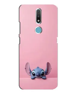 Чехол для Nokia 2.4 с картинкой «Stitch выглядывает»