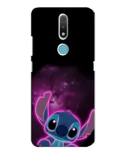 Чехол для Nokia 2.4 с картинкой «Неоновый Stitch»