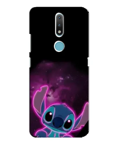 Чехол для Nokia 2.4 с картинкой «Неоновый Stitch»