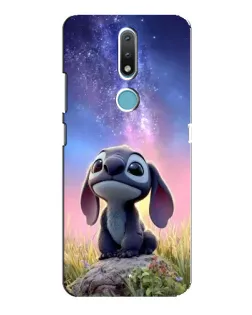 Чехол для Nokia 2.4 с картинкой «Стич на рассвете»