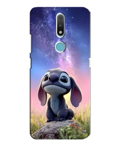 Чехол для Nokia 2.4 с картинкой «Стич на рассвете»