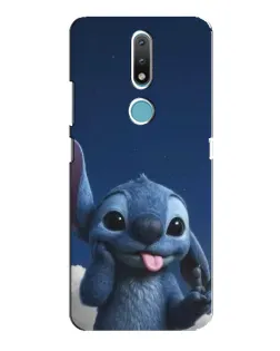 Чехол для Nokia 2.4 с картинкой «Стич в облаках»