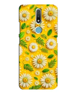 Чехол для Nokia 2.4 с картинкой «Ромашковое солнце»