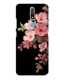 Чехол для Nokia 2.4 с картинкой «Розовая ветка сакуры»