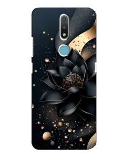 Чехол для Nokia 2.4 с картинкой «Черный лотос»