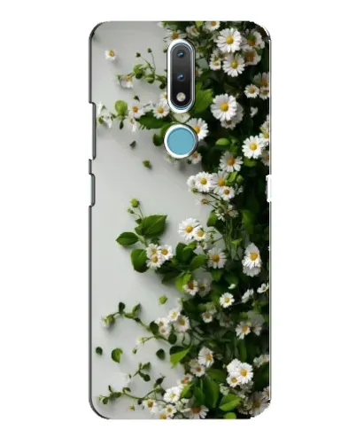 Чехол для Nokia 2.4 с картинкой «Ветка мелких белых цветов» Чехол для Nokia 2.4 с картинкой «Ветка мелких белых цветов»