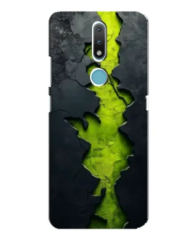 Чохол для Nokia 2.4 з картинкою «Салатовий розлом скелі»