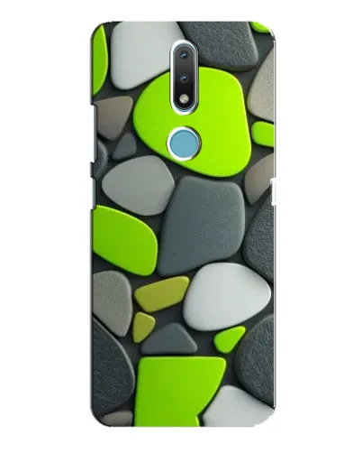 Чохол для Nokia 2.4 з картинкою «Яскрава неонова галька»