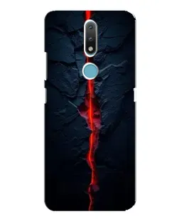 Чохол для Nokia 2.4 з картинкою «Червона лавова тріщина»