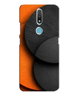 Чохол для Nokia 2.4 з картинкою «Геометрія помаранчевих кіл»