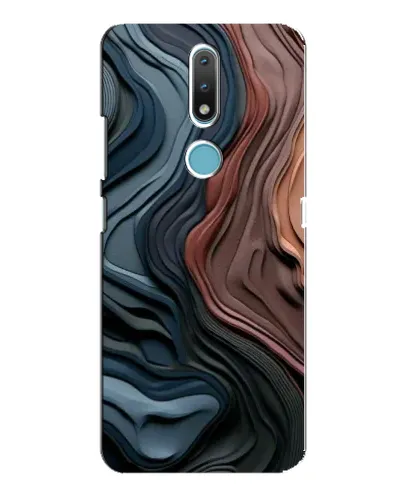 Чохол для Nokia 2.4 з картинкою «Кольорові хвилі каньйону»