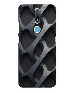 Чохол для Nokia 2.4 з картинкою «Об'ємне сіре плетіння»