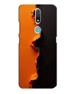 Чохол для Nokia 2.4 з картинкою «Помаранчевий розлом»