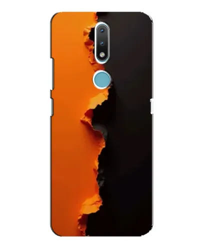Чохол для Nokia 2.4 з картинкою «Помаранчевий розлом»