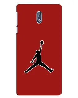 Чехол для Nokia 3.1 с картинкой «Jordan Red Back»
