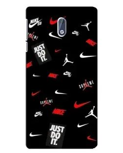 Чехол для Nokia 3.1 с картинкой «Nike Mix Pattern»
