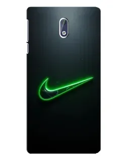 Чехол для Nokia 3.1 с картинкой «Неоновый контур Nike» Чехол для Nokia 3.1 с картинкой «Неоновый контур Nike»