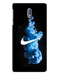 Чехол для Nokia 3.1 с картинкой «Nike и синий дым»