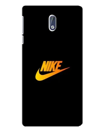 Чехол для Nokia 3.1 с картинкой «Золотой логотип Nike»