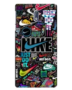 Чехол для Nokia 3.1 с картинкой «Яркий коллаж Nike»