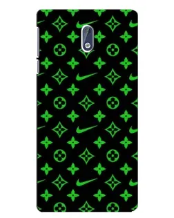 Чехол для Nokia 3.1 с картинкой «Неоновый принт LV»