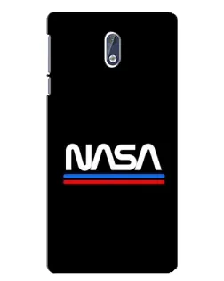 Чехол для Nokia 3.1 с картинкой «NASA — классика Red Blue»