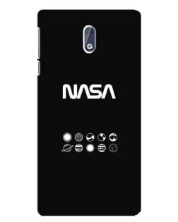 Чехол для Nokia 3.1 с картинкой «NASA — технический принт»