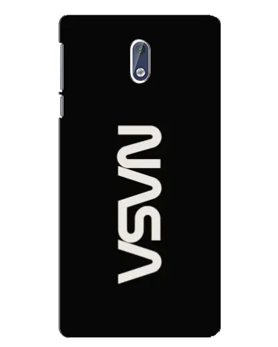 Чехол для Nokia 3.1 с картинкой «NASA — вертикальный логотип»
