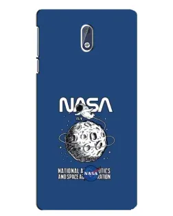 Чехол для Nokia 3.1 с картинкой «NASA — лунная миссия»