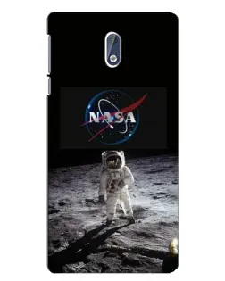 Чехол для Nokia 3.1 с картинкой «Астронавт на Луне»