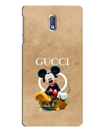 Чехол для Nokia 3.1 с картинкой «Микки Маус Gucci — крафт»