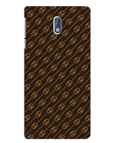 Чехол для Nokia 3.1 с картинкой «Gucci — золотые диагонали»